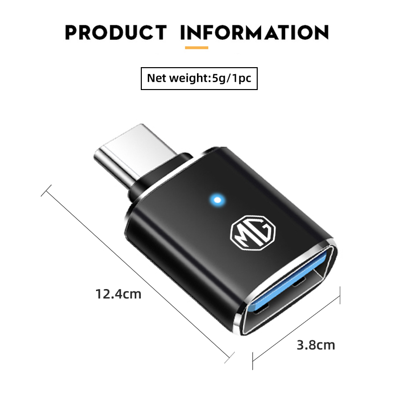 Car LED Type C To USB 3.0 Adap - Car Accessories Quirky ulasan dan harga