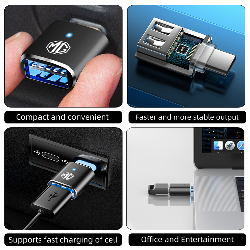 Car LED Type C To USB 3.0 Adap - Car Accessories Quirky ulasan dan harga