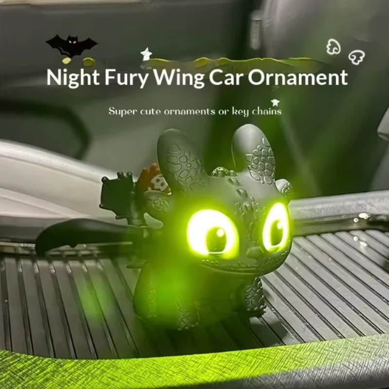 Genuine Cute Glowing Toothless - Car Accessories Quirky ulasan dan harga