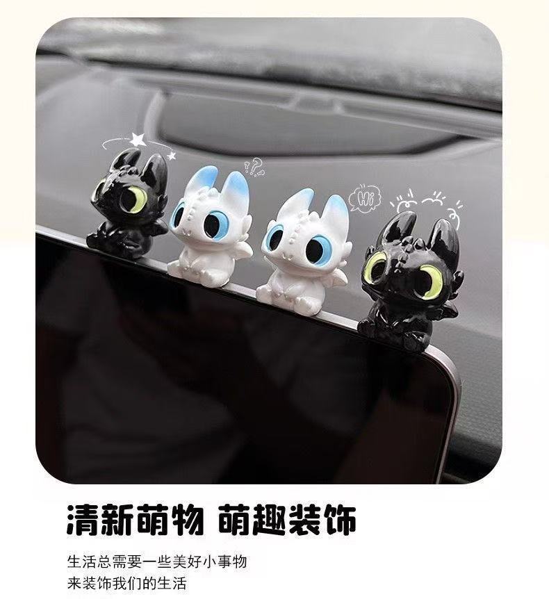 Cute toothless baby doll figur - Car Accessories Quirky ulasan dan harga