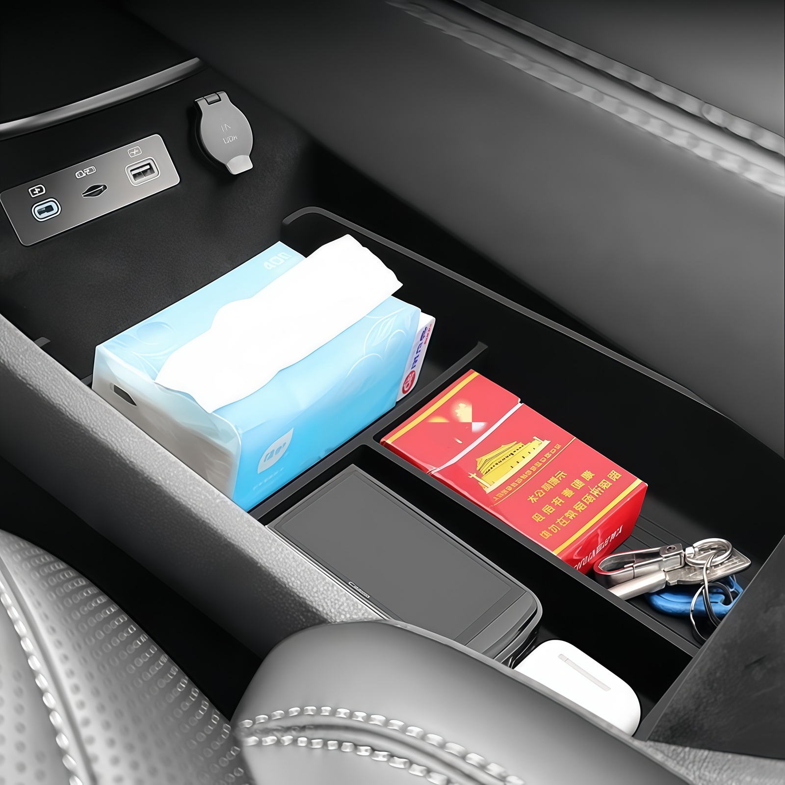 Center Console Lower Storage O - Car Accessories Quirky ulasan dan harga