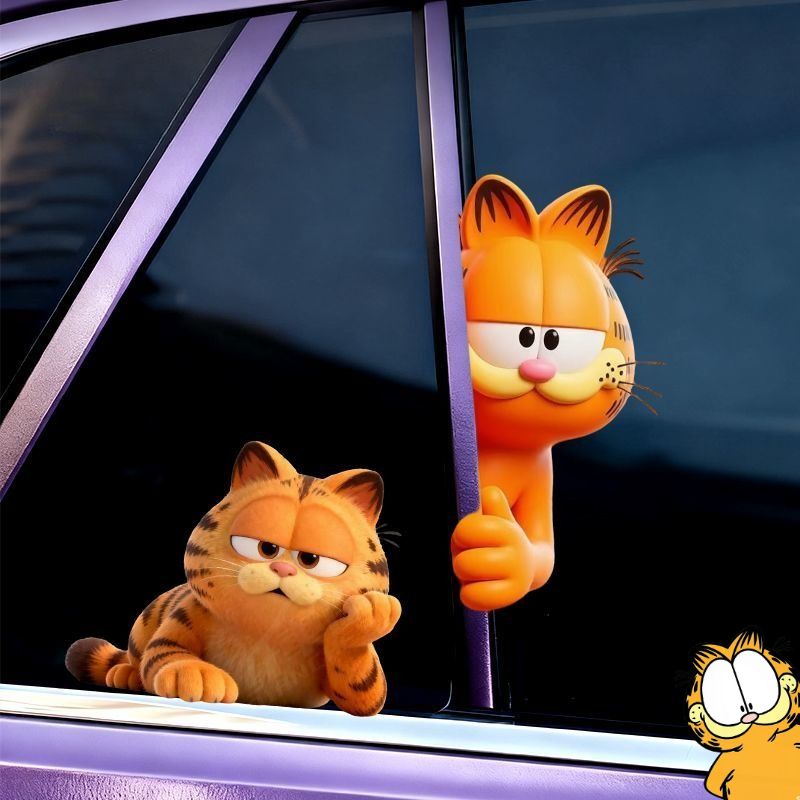 Garfield anime cartoon cute fu - Car Accessories Quirky ulasan dan harga